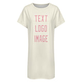 Custom Cream Light Pink Nachthemd