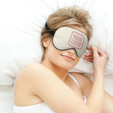 Custom Cream Light Pink Sleep Mask