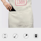 Custom Cream Light Pink Apron