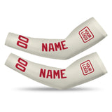 Custom Cream Red Arm Sleeve