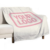 Custom Cream Light Pink Blanket