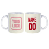 Custom Cream Red Mug