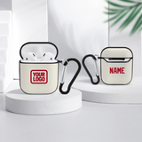 Custom Cream Red AirPods Case