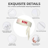 Custom Cream Red Headband