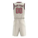 Custom Cream Light Pink Basketball Set
