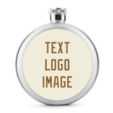 Custom Cream Khaki Hip Flask