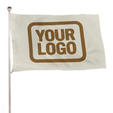 Custom Cream Khaki Flag