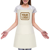 Custom Cream Khaki Apron