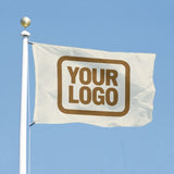 Custom Cream Khaki Flag