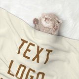 Custom Cream Khaki Pet Blanket