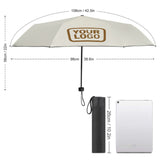 Custom Cream Khaki Automatic Umbrella