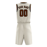 Custom Cream Khaki Basketball Set