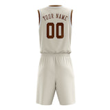 Custom Cream Khaki Basketball Set