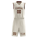 Custom Cream Khaki Basketball Set