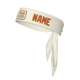Custom Cream Orange Headband