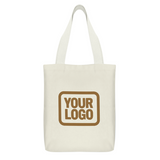Custom Cream Orange Canvas Tote Bag