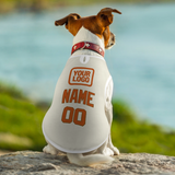 Custom Cream Orange Pet Vest
