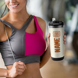 Custom Cream Orange Stainless Steel Water Cup