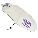 Custom Cream Light Purple Automatic Umbrella