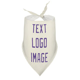 Custom Cream Light Purple Pet Scarf