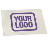 Custom Cream Light Purple Flag