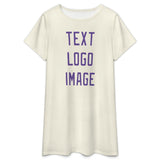 Custom Cream Light Purple Nachthemd