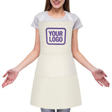 Custom Cream Light Purple Apron