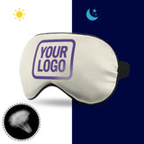 Custom Cream Light Purple Sleep Mask
