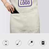Custom Cream Light Purple Apron