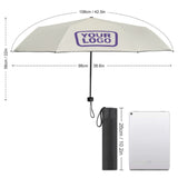 Custom Cream Light Purple Automatic Umbrella