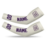 Custom Cream Purple Arm Sleeve