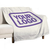 Custom Cream Light Purple Blanket