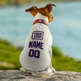 Custom Cream Purple Pet Vest