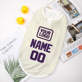 Custom Cream Purple Pet Vest