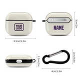 Custom Cream Purple AirPods Case (3rd Generation)