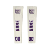 Custom Cream Purple Arm Sleeve