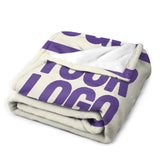 Custom Cream Light Purple Blanket