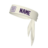 Custom Cream Purple Headband