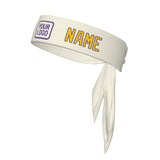 Custom Cream Gold Headband