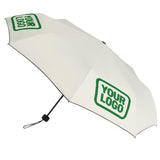 Custom Cream Emerald Green Automatic Umbrella