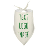 Custom Cream Emerald Green Pet Scarf