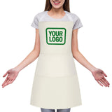 Custom Cream Emerald Green Apron