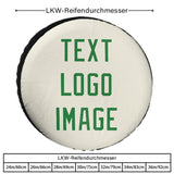 Custom Cream Emerald Green Truck Tires