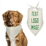 Custom Cream Emerald Green Pet Scarf