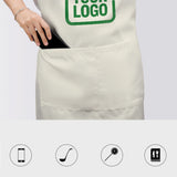 Custom Cream Emerald Green Apron
