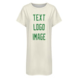 Custom Cream Emerald Green Nachthemd