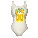 Custom Cream Gold Swimsuit