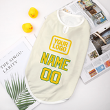 Custom Cream Gold Pet Vest