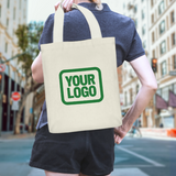 Custom Cream Gold Canvas Tote Bag
