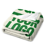 Custom Cream Emerald Green Blanket
